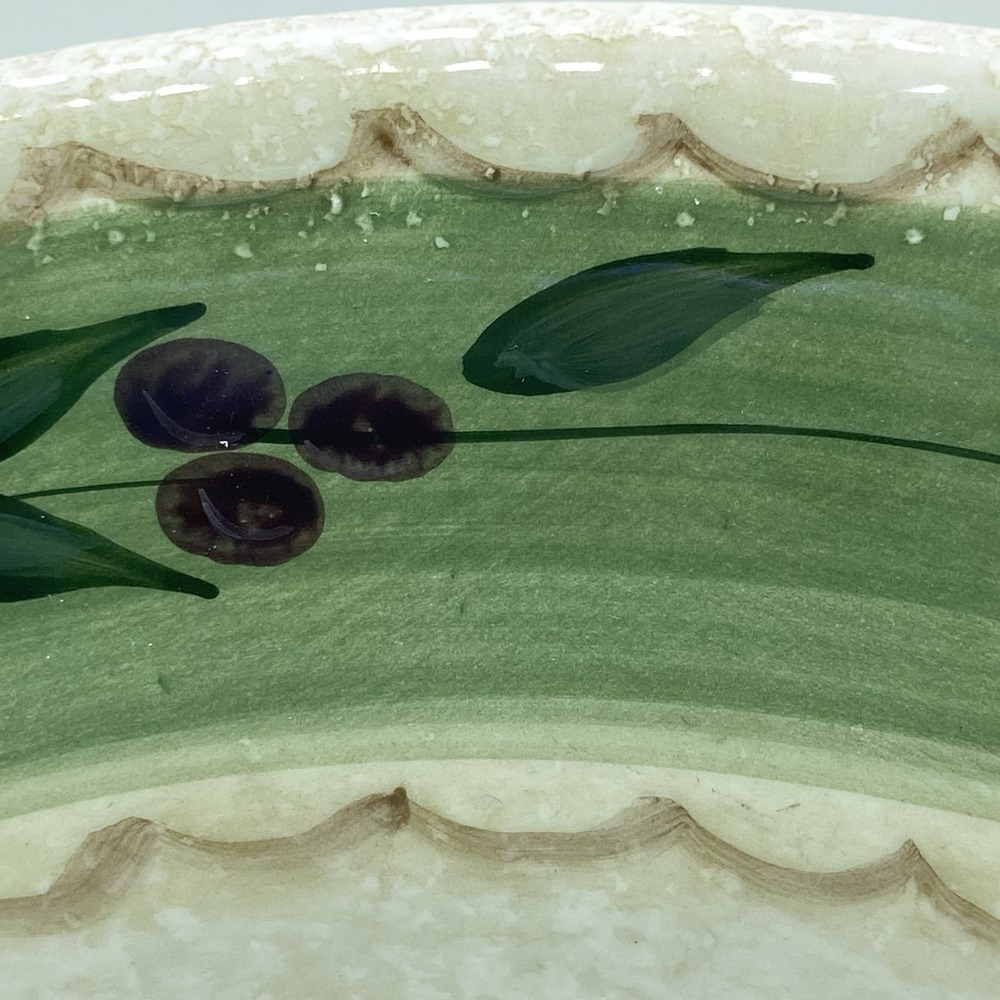 Oneida Oliveto Hand-Painted Dinner Plates Set Of 2 - 11" Mediterranean‎ Vintage - Picture 3 of 12